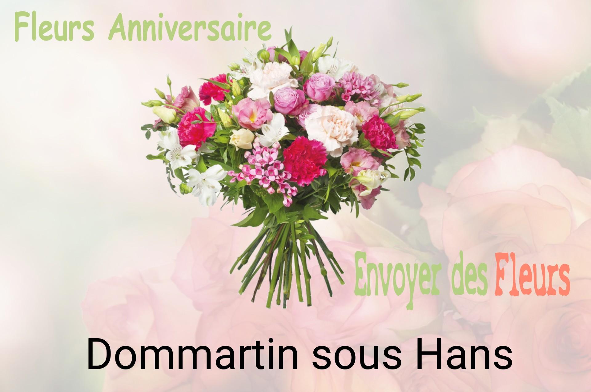 Bouquet de fleurs d’anniversaire livré à Dommartin-sous-Hans