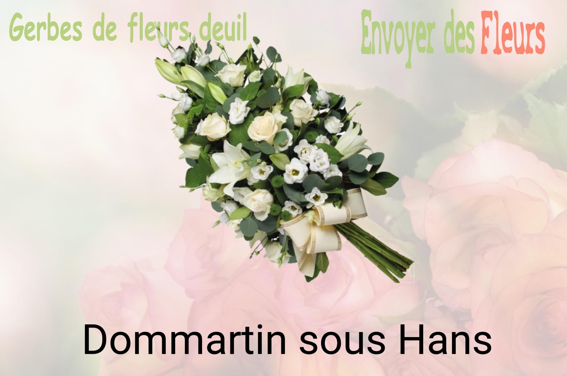 Gerbe de fleurs de deuil livrée à Dommartin-sous-Hans
